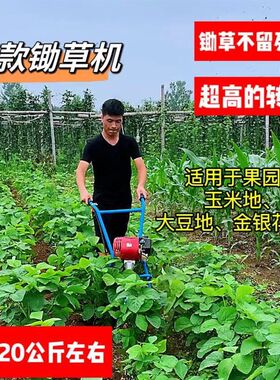 鸣山机械宗胜小型推车双杆防缠B草割碎草还田农用汽油除锄草机