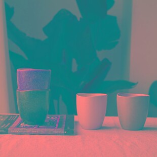 昔原 溪边的g鹅卵石 复古手握茶杯 不规则杯子 日式茶杯陶瓷直身