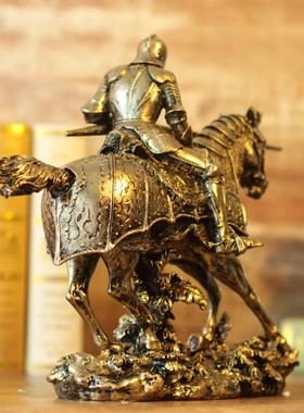 欧式中世纪罗马斯巴达q盔甲电视柜雕塑模型酒柜工艺装饰品复古摆