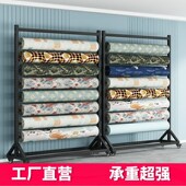 单面布料布卷展示架纺织面料货架家纺桌布薄膜布T展架展仓库置物