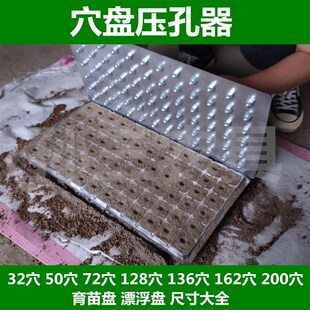 育苗穴盘打孔g器穴盘播种专用压穴板压孔板压坑板基质压穴播种工