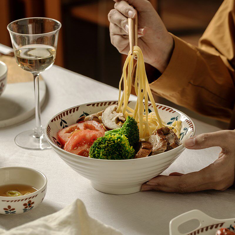 日式餐具一人食碗碟套装家用特别好看的菜盘子iRns高级感陶瓷盘碗