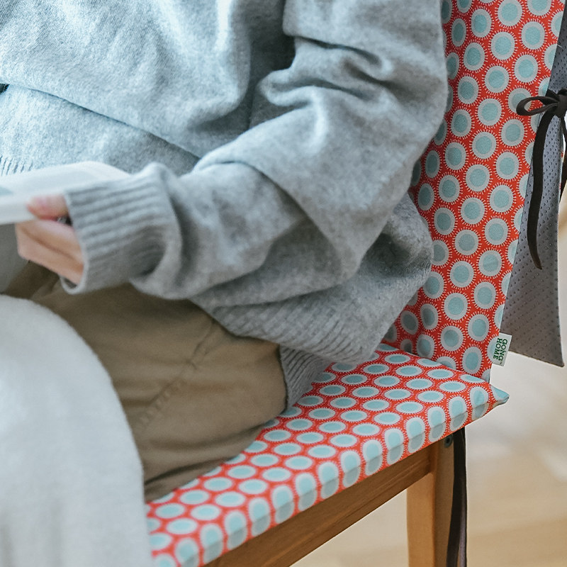 日式田园风餐椅坐垫椅背罩子套装家用冬季座垫椅子垫X子靠背座椅