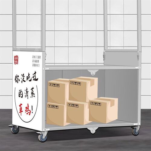 小吃车摆摊推车多l功能餐车烤肠流动带灯箱熟食卤肉不锈钢小吃架