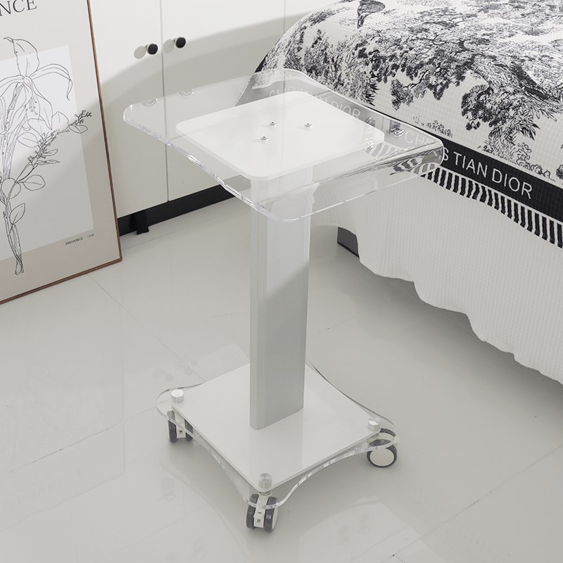 高档美容仪器亚克力小气泡推车z置物架美容院专用移动推车皮肤管