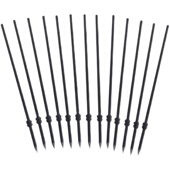 绝缘棒绝缘杆电子围栏布线用绝缘棍胶圈防砸帽Q畜牧养殖磨尖地桩