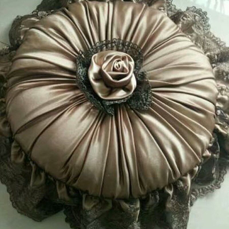 宇诗曼魅高档欧式飘窗沙发车饰办公孕妇午睡圆P腰靠垫抱枕加厚含