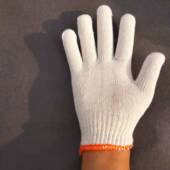 手套劳保耐磨加厚棉线手套尼龙手A套工人干活防护纱手套大包白手