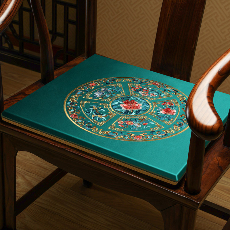 中式椅子坐垫新古典红木家具圈椅餐椅太师椅垫定做U木凳海绵防滑
