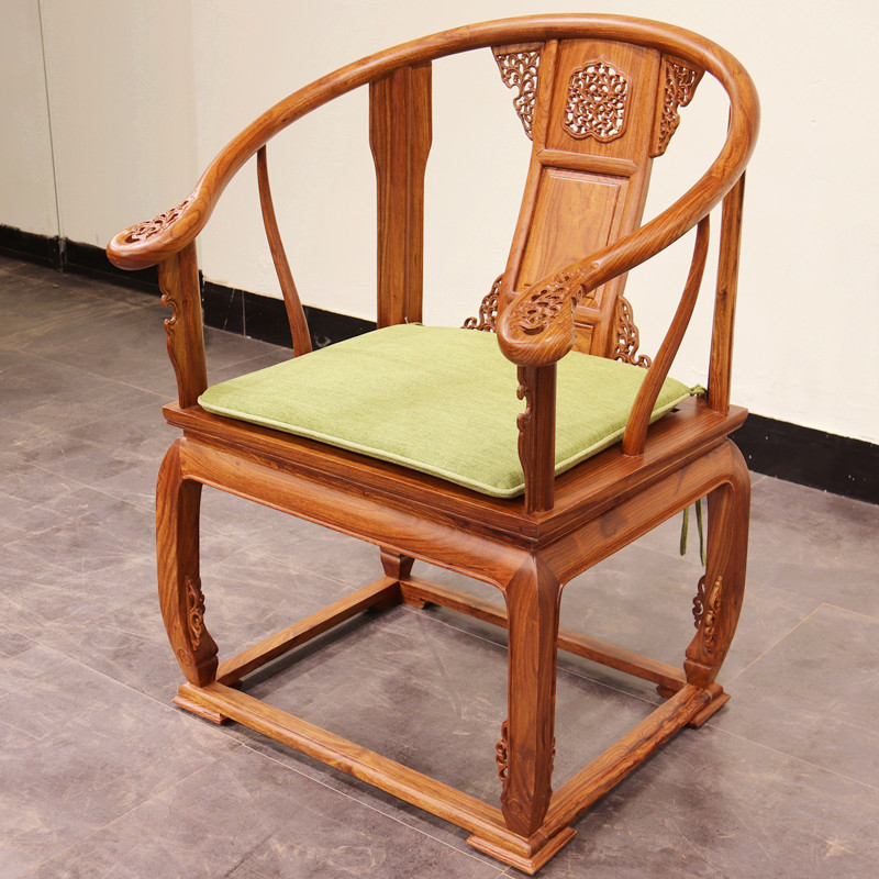 刺猬紫檀皇宫圈椅实木扶手椅中式沙发椅花梨木休闲椅京瓷苏梨家具