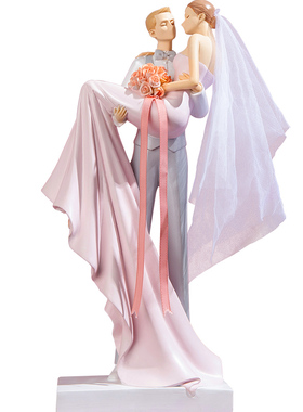 闺蜜结婚礼物新人送新娘订婚情侣婚纱创意摆设高档新婚高级感模型