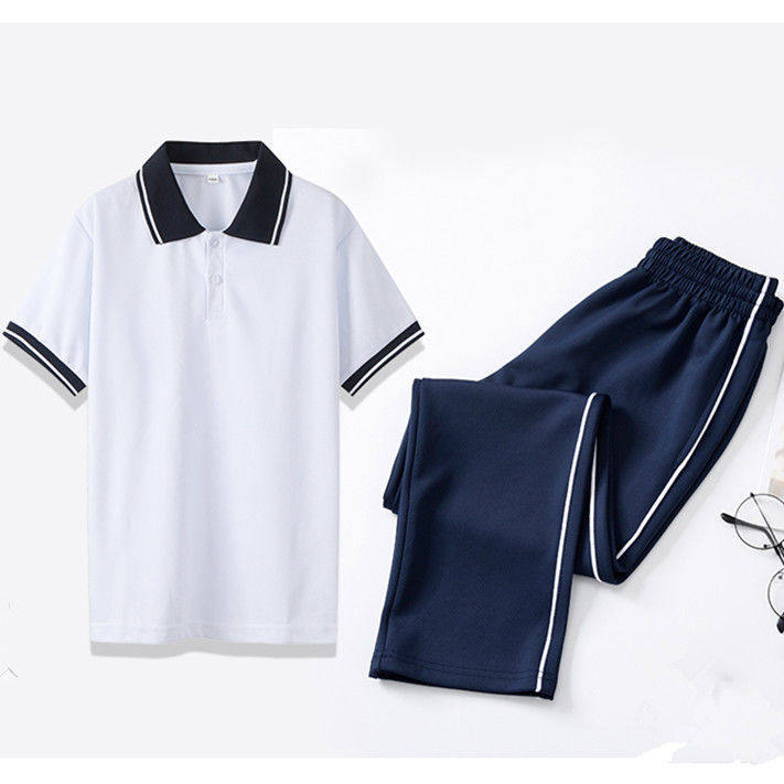 校园服套装小学生夏季短袖初中高校服/园服