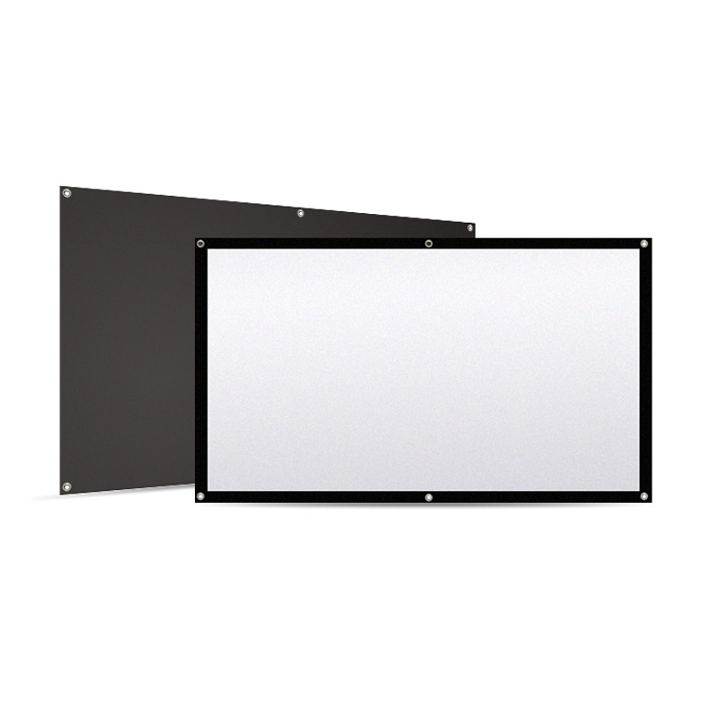 100寸高清简易幕布16:9/4:3家用/办公/投影幕布