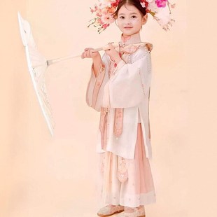 古装 薄款 女童明制春秋中国风古风超仙2024新款 夏季 宫廷风 大袖 衫