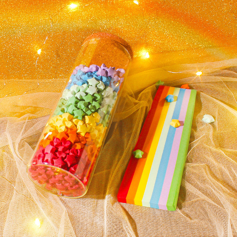 纸星星许愿瓶小玻璃瓶漂流瓶diy糖果手工星云空吊坠瓶木塞布丁瓶