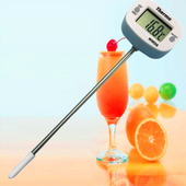 厨房食物电子温度计测水温婴儿探针油温家用食品水温计烘焙测温计