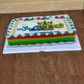 新款 长方形加厚蛋糕盒集体生日公司商场开业大型聚会生日蛋糕盒