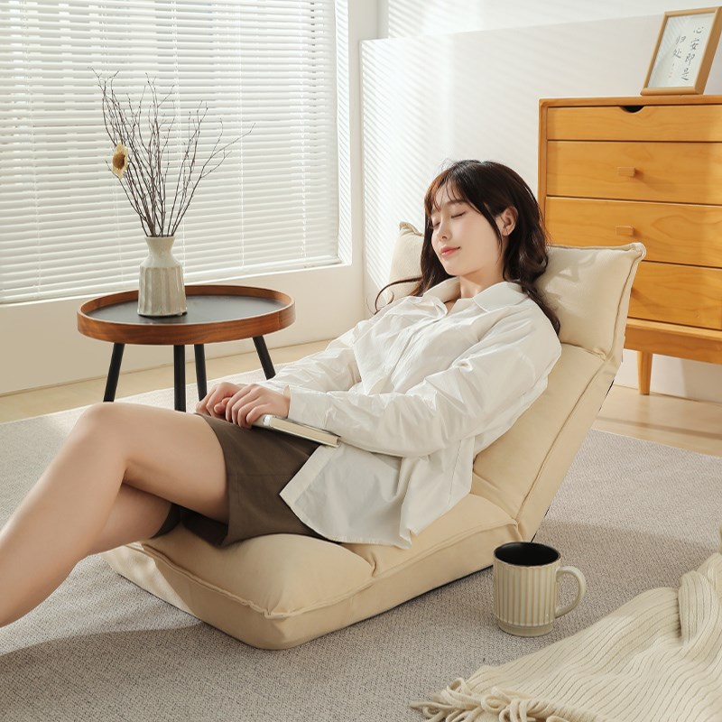 榻榻米懒人沙发椅宿舍床上坐垫飘窗靠背椅地板沙发卧室小沙发单人