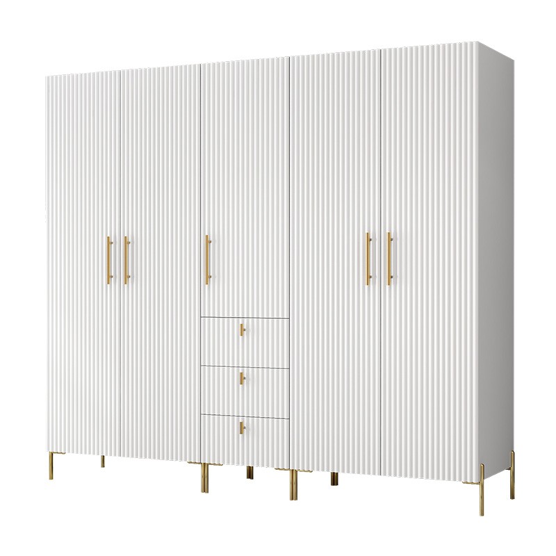 家用大衣柜极简轻奢风卧室柜子小户型大容量收纳欧式衣橱免安装