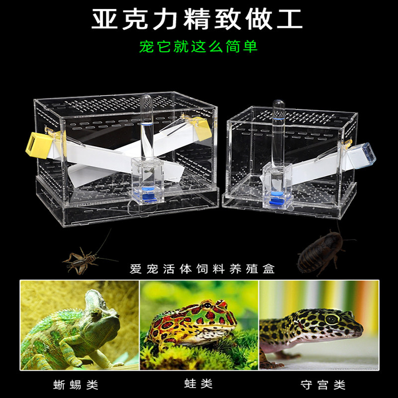 亚克力透明饲养盒面包虫大麦虫黄粉虫箱杜比亚蟋蟀饲料专用养殖盒,宠物/宠物食品及用品,爬宠缸/箱,淘宝优惠券,粉丝福利购,淘宝优惠卷