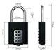 密码 挂锁防盗锁大门家用机械锁仓库宿舍货车铁门柜子户外防水防锈