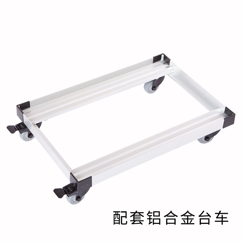 铝合金乌龟平板车周转箱搬运推车胶箱手推工具车仓U储四轮移动台