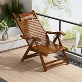 拓爵竹躺椅家用休闲折叠靠背椅多色可选送按摩捶