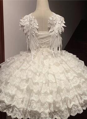【羽落人间】超仙轻lo裙Lolita芭蕾风洛丽塔宴会生日成人礼