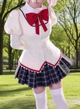 现货魔法少女小圆icos服校服鹿目圆晓美焰美树沙耶香巴麻美cospla