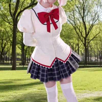 现货魔法少女小圆icos服校服鹿目圆晓美焰美树沙耶香巴麻美cospla