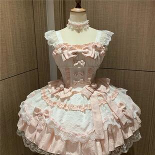 【白羽絮语】YoYo酱原创设计Lolita洋装doll感jsk吊带连衣