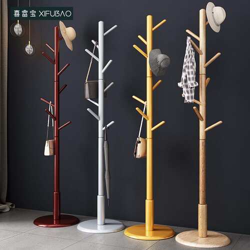 coat rack e stand clothes holder hat hanger wood