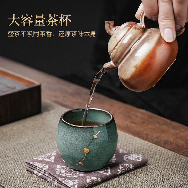 现货速发官窑主人杯2025新款家用个人品茗杯情侣喝茶杯一对礼