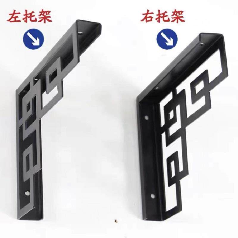 现货中国b风铁艺路灯杆宣传栏装饰架中式门窗角花灯笼固定三角支