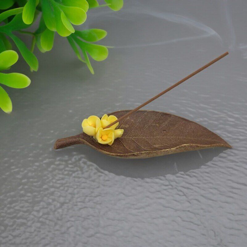 速发一叶菩提创意线香炉家用室内茶道卧香炉沉L香檀香炉熏香炉香