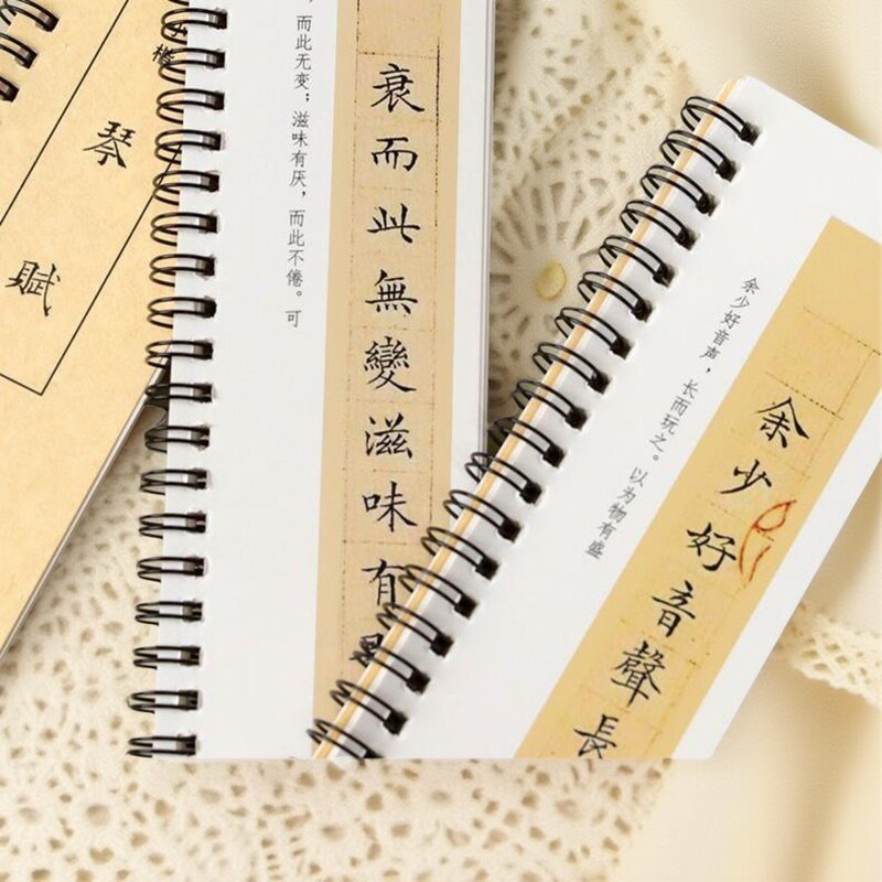 速发(文征明)琴赋小楷初学近距离卡原贴对照毛笔入门版