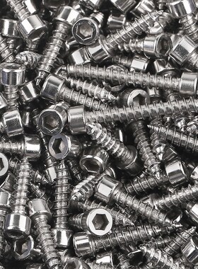 速发促自攻螺丝不锈钢04M头内六角尖尾木牙音箱自杯螺钉4攻5M6