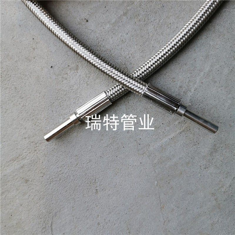 速发不锈钢编织铁氟龙管耐高温导热油管水管金属软管铁弗龙管非标
