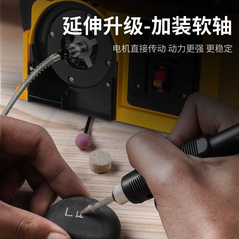 速发砂带机台式打式机木工砂纸机抛光机小型磨刀台机磨砂轮机多功