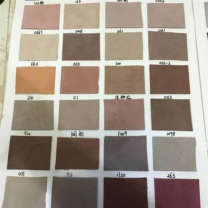 速发厂家彩色皮革色卡本样品册羊反绒168颜色现货羊翻毛反绒皮商