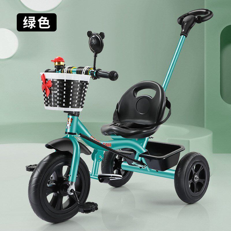 速发儿具三轮车脚踏车玩童手推车带后斗轻便骑车1--5岁中溜娃包邮