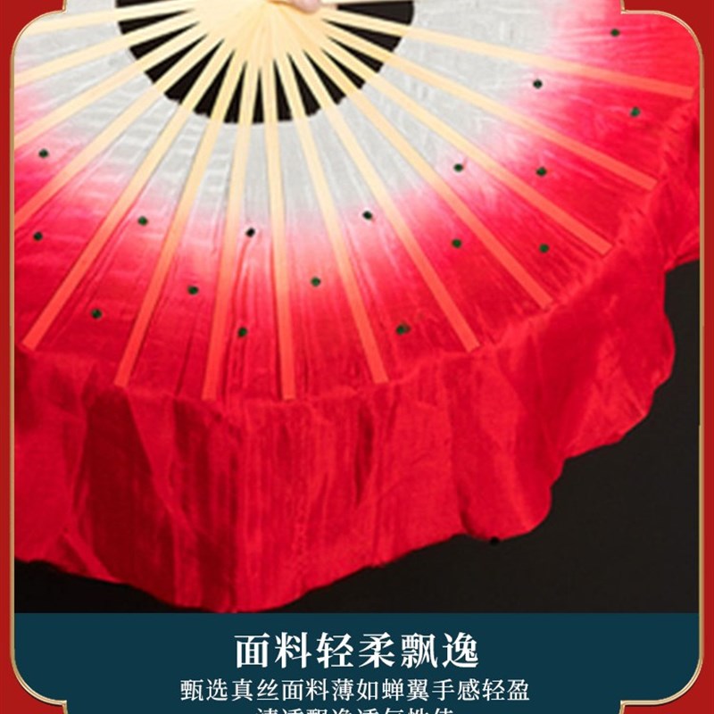 现货速发俏兰花扇子花鼓舞韵协七级考级扇花花开八寸扇子跳舞道具