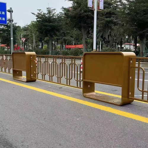 现货速发市政镀锌钢道路隔断护栏花箱花坛户外铁艺隔离带花槽护栏