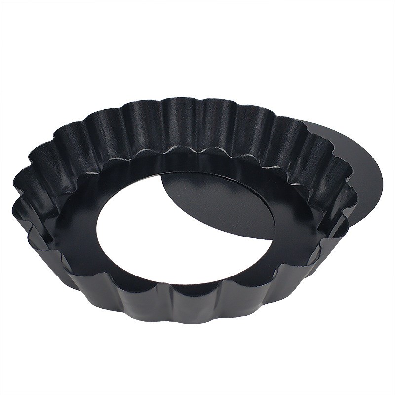 現(xiàn)貨速發(fā)可批8cm/5/4寸水果塔模具撻塔殼派模具不粘花邊活底圓形