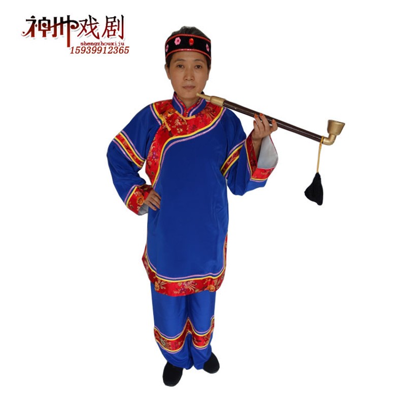 速发戏老古装媒婆衣服舞台小品演出服太彩旦丑婆衣戏曲表演剧太装