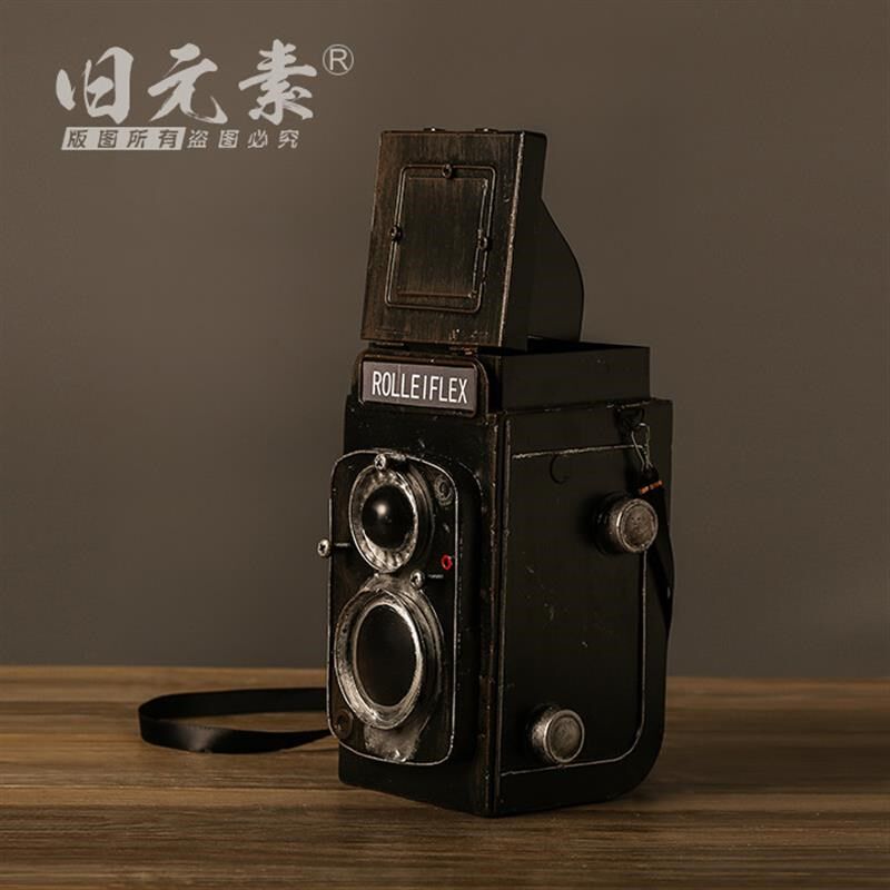 速发复古老式照相机模型拍照摄影道具怀旧工艺品橱窗陈列装饰品摆