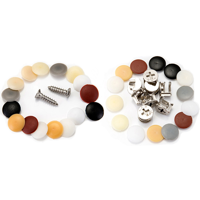 速发自攻螺丝帽平饰塑十字装头螺丝遮丑盖三合一家具衣柜螺丝盖料