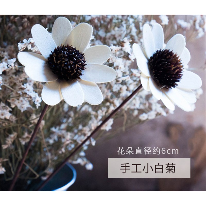 速发森系花束混居古设小清新式家搭复摆文艺客餐厅风干