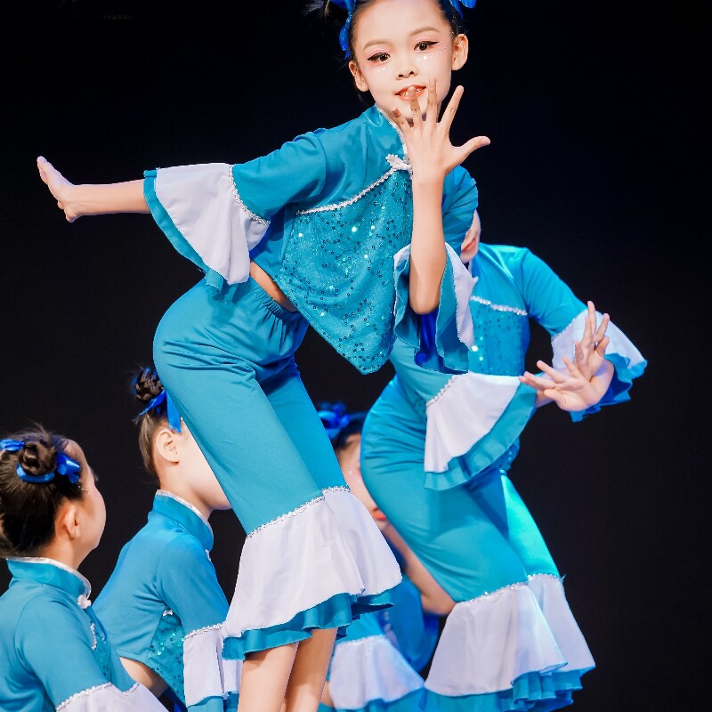速发儿童古典舞马儿嘟嘟骑演出忆板凳乖乖舞蹈服童服道具凳子踩水
