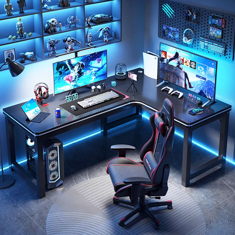 速发转桌书桌家用卧室电脑桌台式L型拐角办公写简易学生双人角字